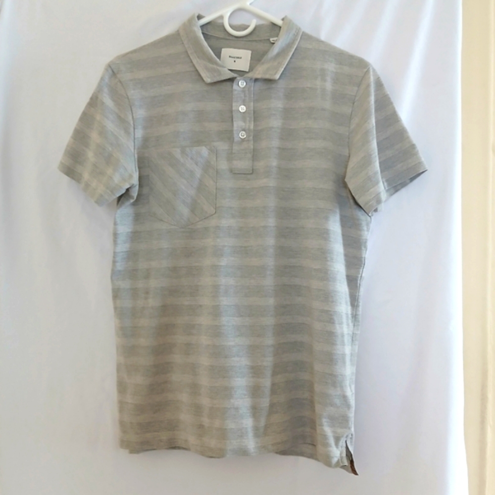 Billy Reid Striped Polo Shirt M Slimfit
